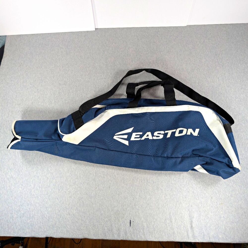 Easton Baseball Bat Equipment Bag 1-Bat Zip Shoulder Strap Blue/White/Black